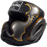 TKB Top King "Empower" Boxing Headgear Head Guard Black-Silver