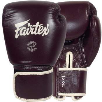 Fairtex BGV16 Boxing Gloves Woman "Real Leather" Maroon