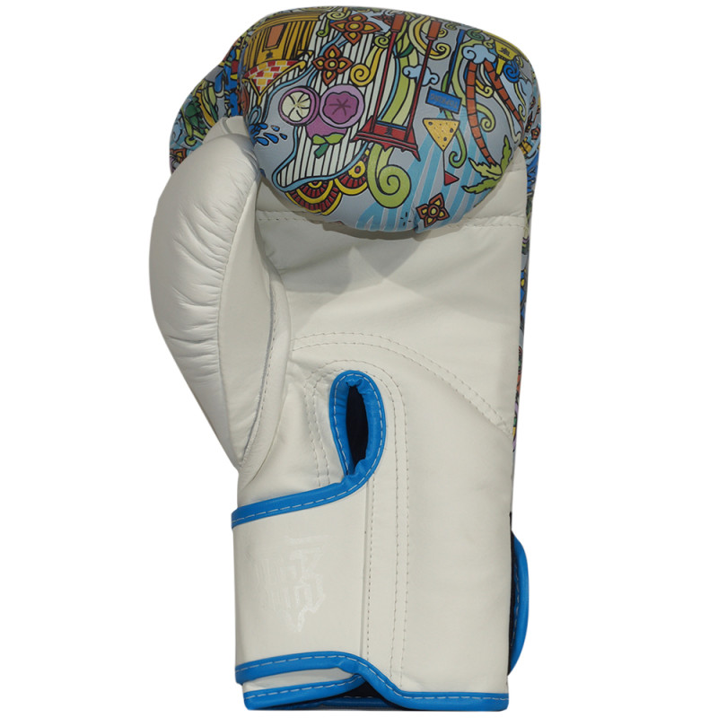 TKB TopKing Boxing Gloves "Songkran" White