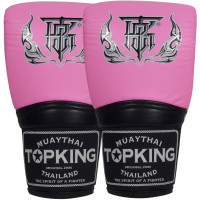 TKB Top King TKBMU-CT Bag Gloves Muay Thai Boxing Mitts Closed Thumb Pink