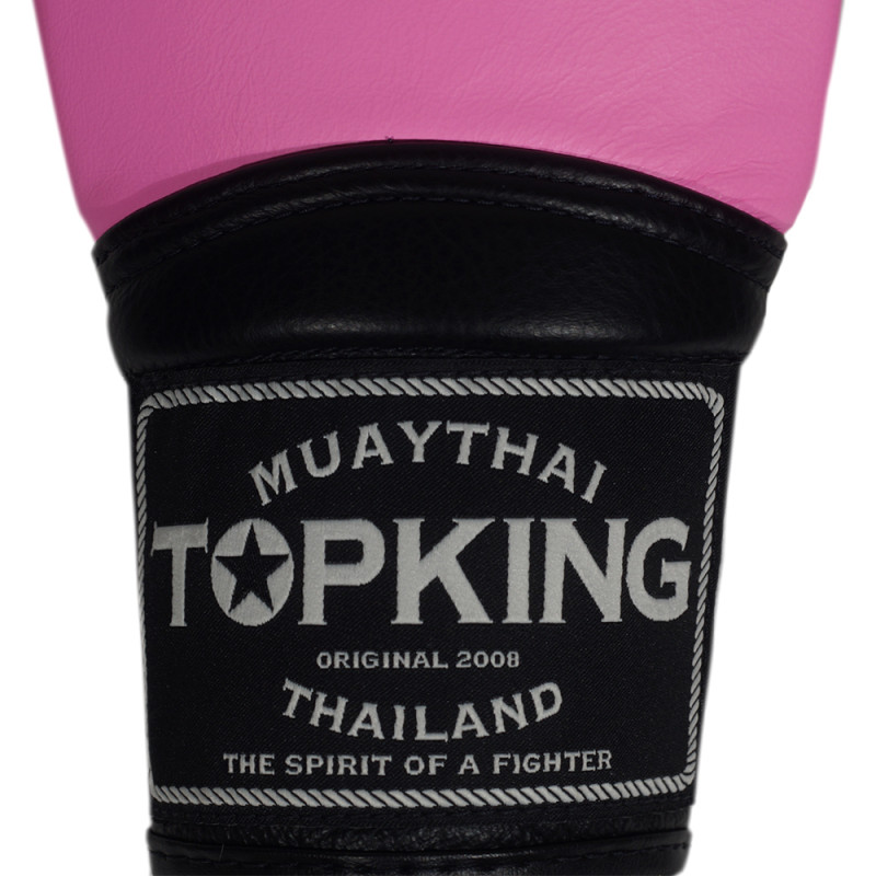 TKB TopKing TKBMU-CT Bag Gloves Muay Thai Boxing Mitts Closed Thumb Pink