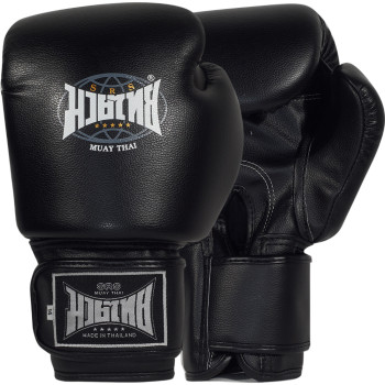 "Muay Thai" Boxing Gloves Black