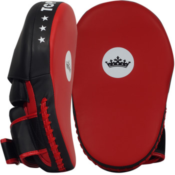 TKB Top King TKFME Focus Mitts Muay Thai Boxing Red-Black