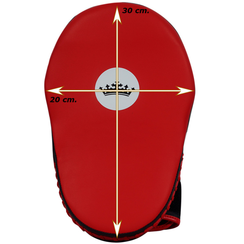 TKB TopKing TKFME Focus Mitts Muay Thai Boxing Red-Black