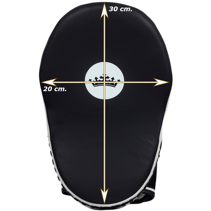 TKB TopKing TKFME Focus Mitts Muay Thai Boxing Black-White