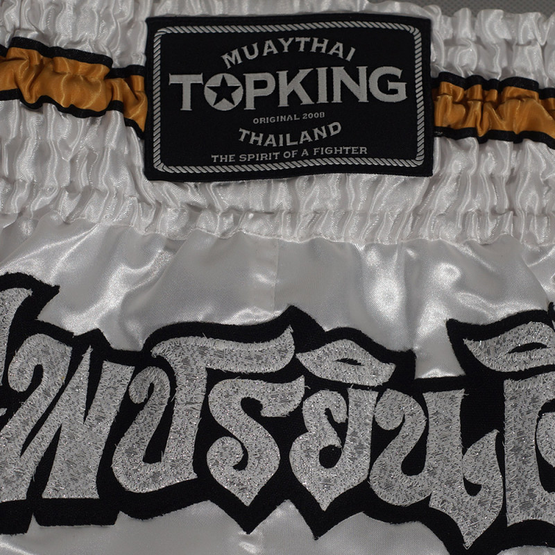 TKB TopKing TKTBS-051 Muay Thai Boxing Shorts White Free Shipping