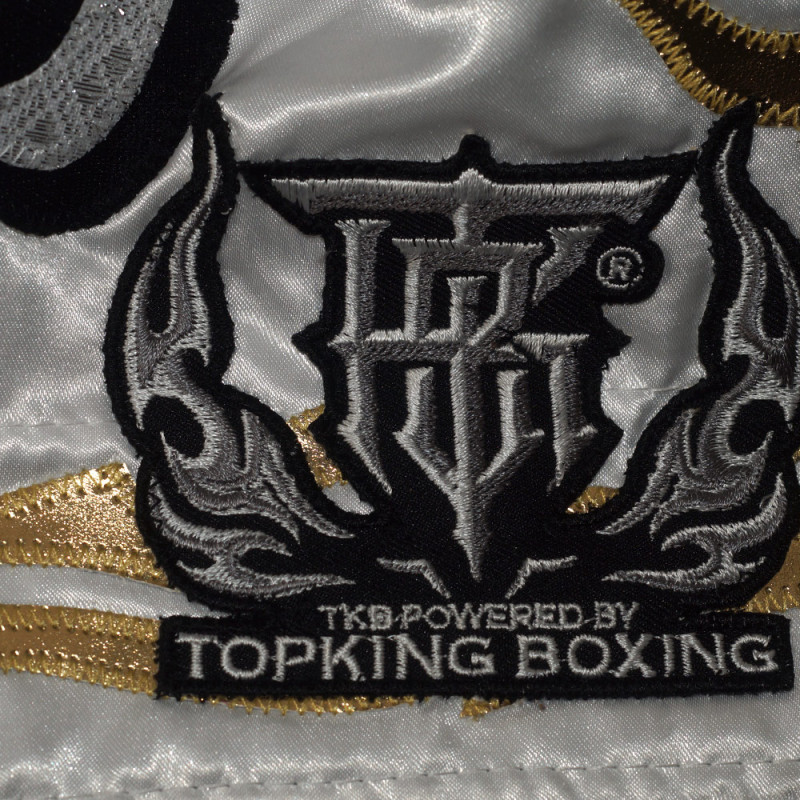 TKB TopKing TKTBS-051 Muay Thai Boxing Shorts White Free Shipping