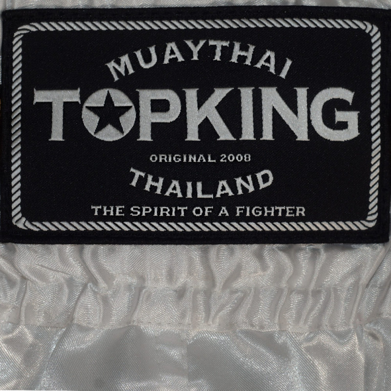 TKB TopKing TKTBS-051 Muay Thai Boxing Shorts White Free Shipping