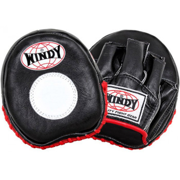 Windy PP12 Focus Mitts Muay Thai Boxing "Agility" Black