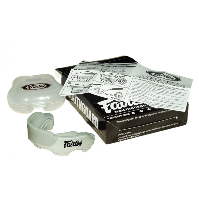 Fairtex MG3 Mouth Guard Gel Muay Thai Boxing Free Shipping White