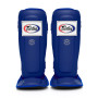 Fairtex SP3 Muay Thai Boxing Shin Guards "In-Step Double Padded Protector" Blue