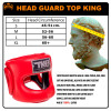 TKB TopKing TKHGPT (CC) Boxing Headgear Head Guard Full Face Bumper Red