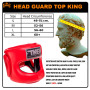 TKB Top King TKHGPT (CC) Boxing Headgear Head Guard Full Face Bumper Red