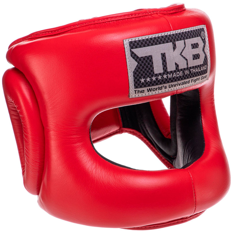 TKB TopKing TKHGPT (CC) Boxing Headgear Head Guard Full Face Bumper Red