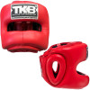 TKB TopKing TKHGPT (CC) Boxing Headgear Head Guard Full Face Bumper Red