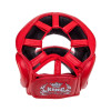TKB TopKing TKHGPT (CC) Boxing Headgear Head Guard Full Face Bumper Red