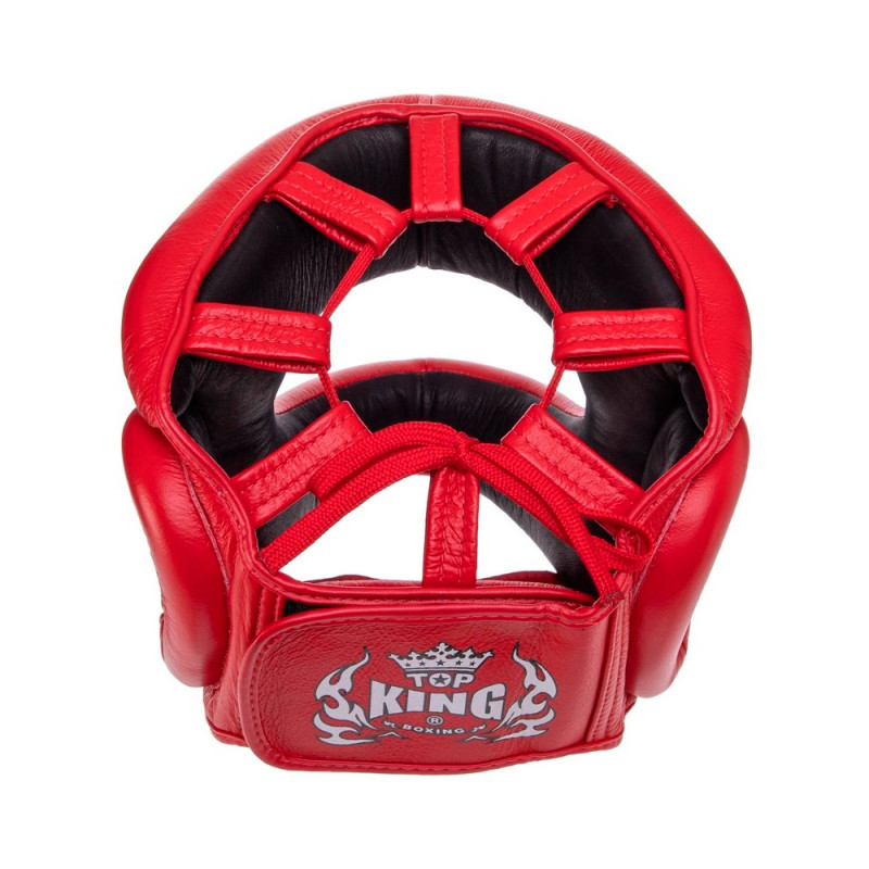 TKB TopKing TKHGPT (CC) Boxing Headgear Head Guard Full Face Bumper Red