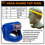 TKB Top King TKHGPT (CC) Boxing Headgear Head Guard Full Face Bumper Blue