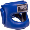 TKB TopKing TKHGPT (CC) Boxing Headgear Head Guard Full Face Bumper Blue