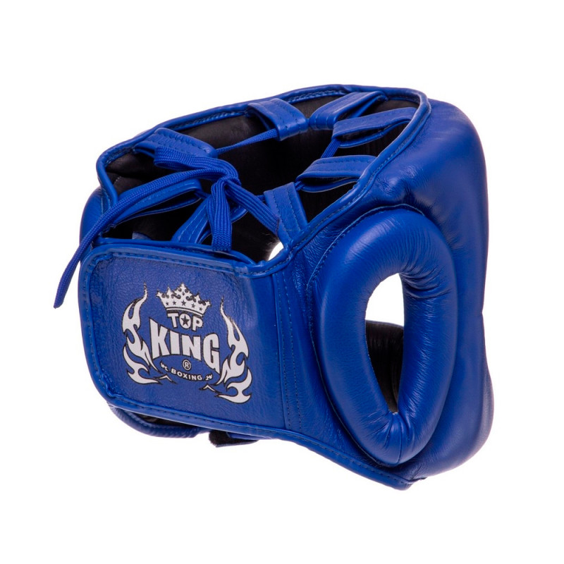 TKB TopKing TKHGPT (CC) Boxing Headgear Head Guard Full Face Bumper Blue