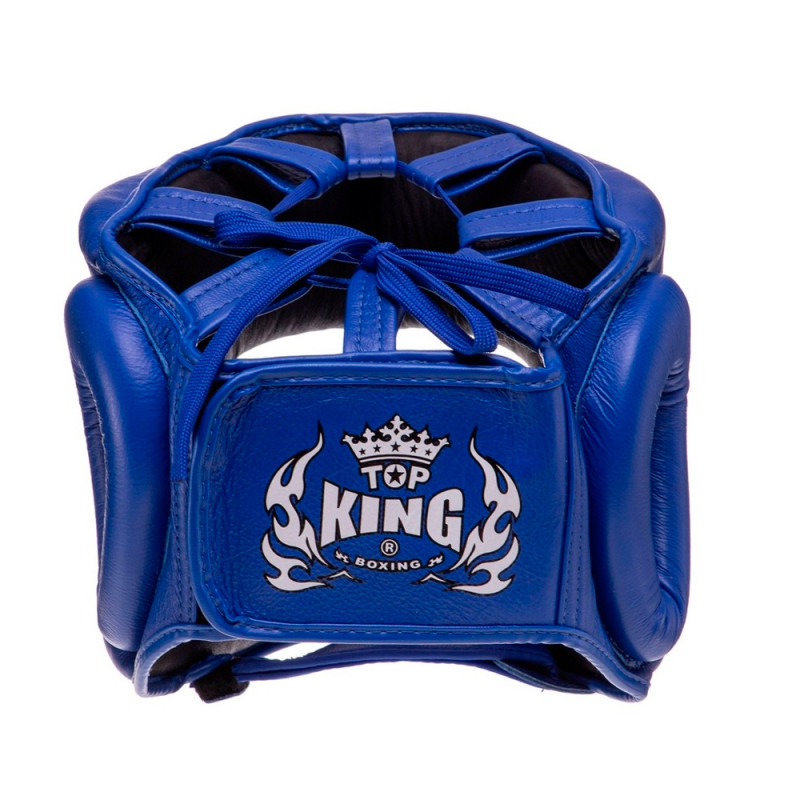 TKB TopKing TKHGPT (CC) Boxing Headgear Head Guard Full Face Bumper Blue