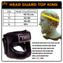 TKB Top King TKHGPT (CC) Boxing Headgear Head Guard Full Face Bumper Black