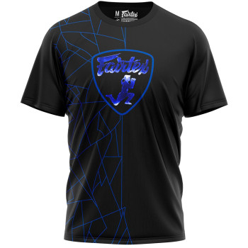 Fairtex TST174 T-Shirt Muay Thai Boxing Training "Lamborghini" Black-Blue Free Shipping