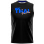 Fairtex MTT32 Jersey T-Shirt Muay Thai Boxing Training Black-Blue Free Shipping