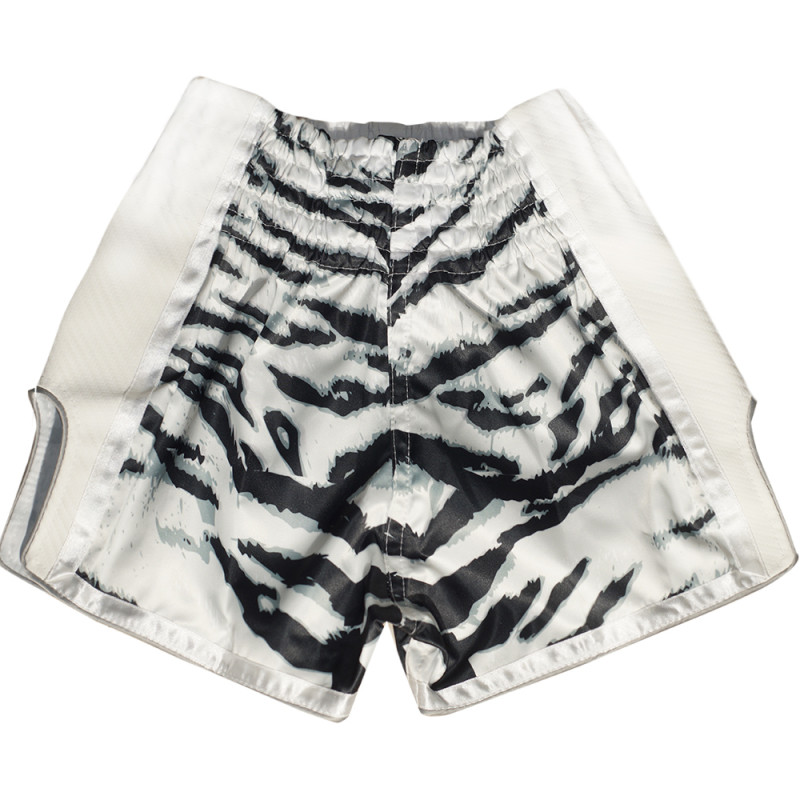 Yoth Kids Fairtex BSK2103 Muay Thai Shorts "White Tiger" Free Shipping