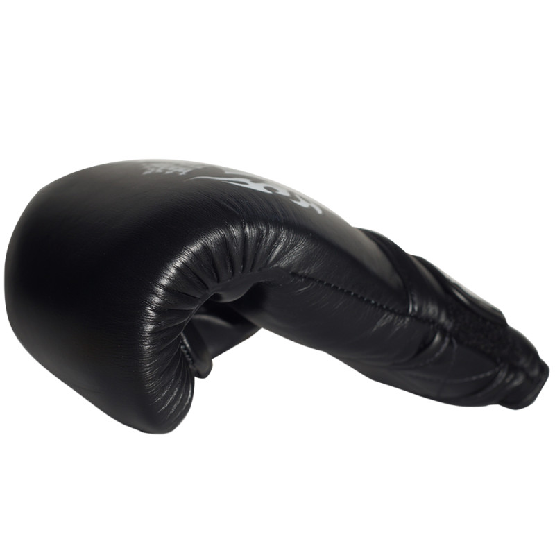 TKB TopKing TKBMU-OT Bag Gloves Muay Thai Boxing Mitts Open Thumb Black-Red 