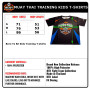 Youth Kids "Born To Be" SMT-D-1 T-shirts Muay Thai Boxing Training Quick Dry Free Shipping