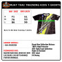 Youth Kids "Born To Be" SMT-6024-D T-shirts Muay Thai Boxing Training Quick Dry Free Shipping