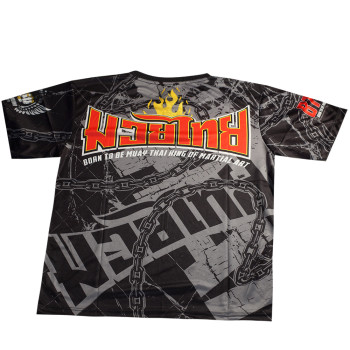 Youth Kids "Born To Be" PSBT-03-D T-shirts Muay Thai Boxing Training Quick Dry Free Shipping