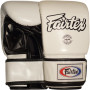 Fairtex TGO3 Bag Gloves "Super Sparring" Muay Thai Boxing Semi Thumb White