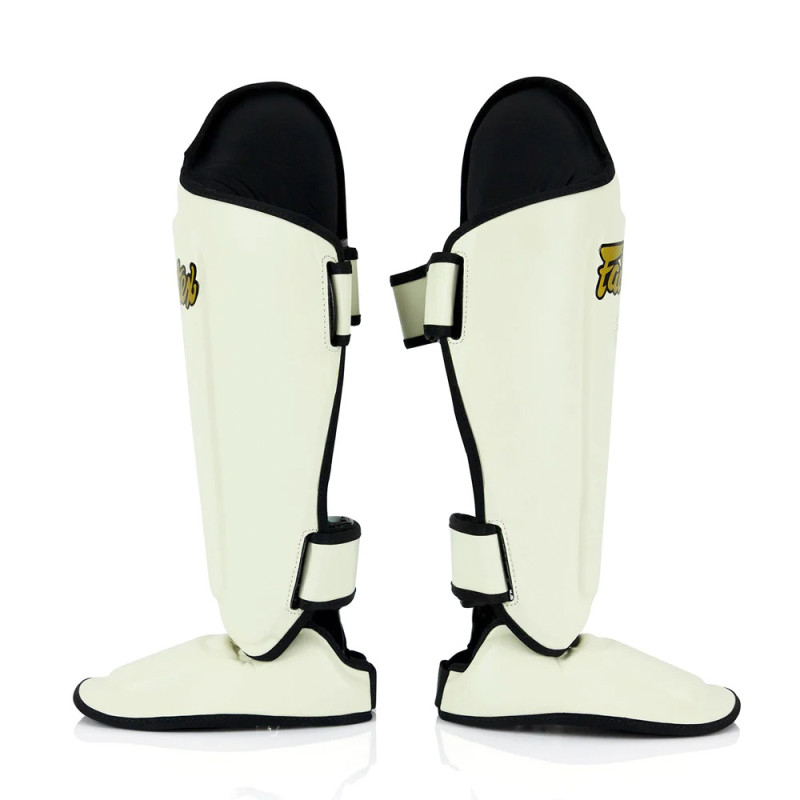 Fairtex SP8 Muay Thai Boxing Shin Guards "Ultimate" White