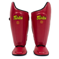 Fairtex SP8 Muay Thai Boxing Shin Guards "Ultimate" Red