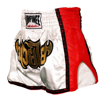Lumpinee Muay Thai Boxing Shorts Retro White Free Shipping