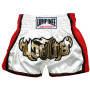 Lumpinee Muay Thai Boxing Shorts Retro White Free Shipping