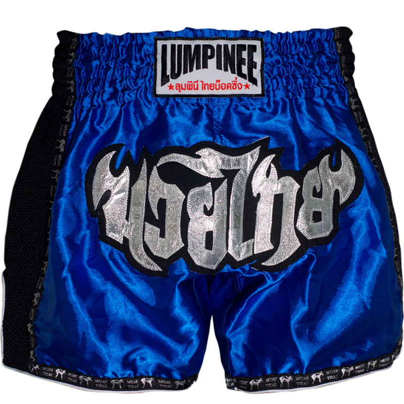 Lumpinee Muay Thai Boxing Shorts Retro Blue Free Shipping