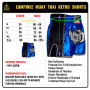 Lumpinee Muay Thai Boxing Shorts Retro Blue Free Shipping