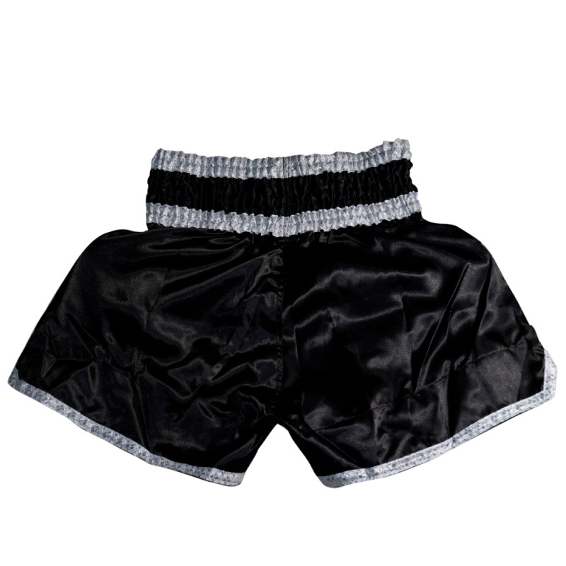 Lumpinee Muay Thai Boxing Shorts "Fringe Wheel" Black Free Shipping