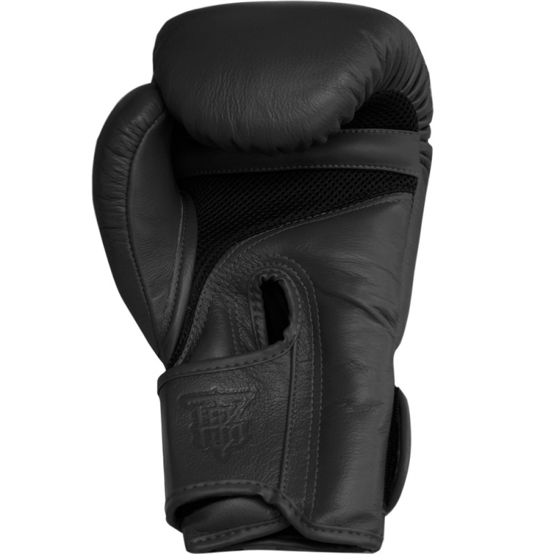 TKB TopKing Boxing Gloves "Super Air" Mesh Palm Black 