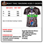 Youth Kids "Born To Be" PSBT-14-D T-shirts Muay Thai Boxing Training Quick Dry Free Shipping
