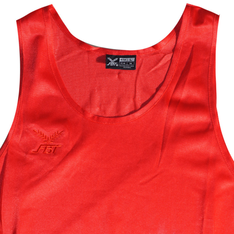 FBT Jersey Tank Top Muay Thai Training Red Free Shipping