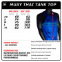 FBT Jersey Tank Top Muay Thai Training Blue Free Shipping