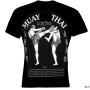 Muay Thai T-Shirt Cotton Training Casual Black Free Shipping