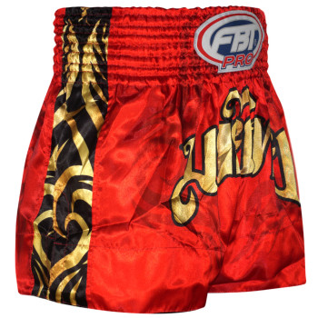 FBT Muay Thai Shorts Boxing "Classic" Red Free Shipping