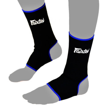 Fairtex AS1 Ankle Support Muay Thai Boxing Free Size Free Shipping Black-Blue 