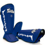 Fairtex SP7 Muay Thai Boxing Shin Guards "Detachable In-Step A.K.A. Twister" Blue