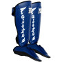 Fairtex SP7 Muay Thai Boxing Shin Guards "Detachable In-Step A.K.A. Twister" Blue